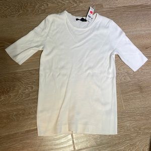 NWT Banana Republic white knit top